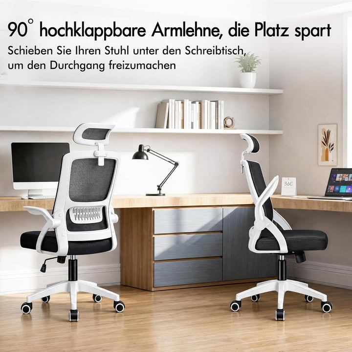 ALFORDSON Bürostuhl Chefsessel Netzstuhl ergonomisch Schreibtischstuhl Wippfunktion höhenverstellbar