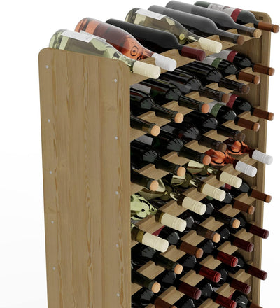 Lenmar Weinregal Weinregal Holz Flaschenregal für 91 Flaschen