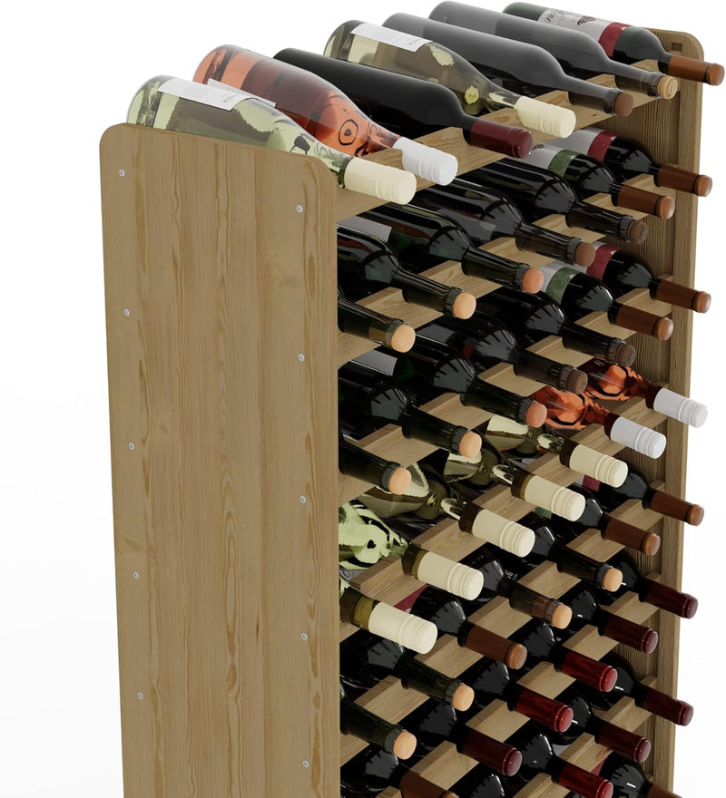 Lenmar Weinregal Weinregal Holz Flaschenregal für 91 Flaschen