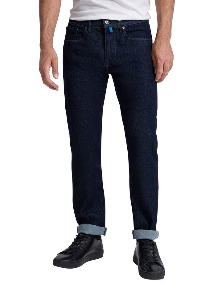 Pierre Cardin Herren Antibes Jeans 30W / 34L Dark Blue Raw, 30W / 34L Dark Blue Raw