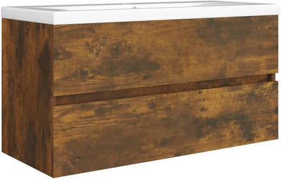 homiuse 90x38.5x45 cm Waschbeckenschrank mit Schublade Badezimmerschrank Badezimmer Möbel Waschbecke