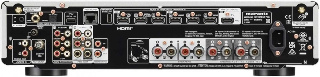 Marantz Cinema 70s 7.2-Kanal AV-Receiver, HiFi Verstärker, Alexa kompatibel, 6 HDMI Eingänge und 1 A