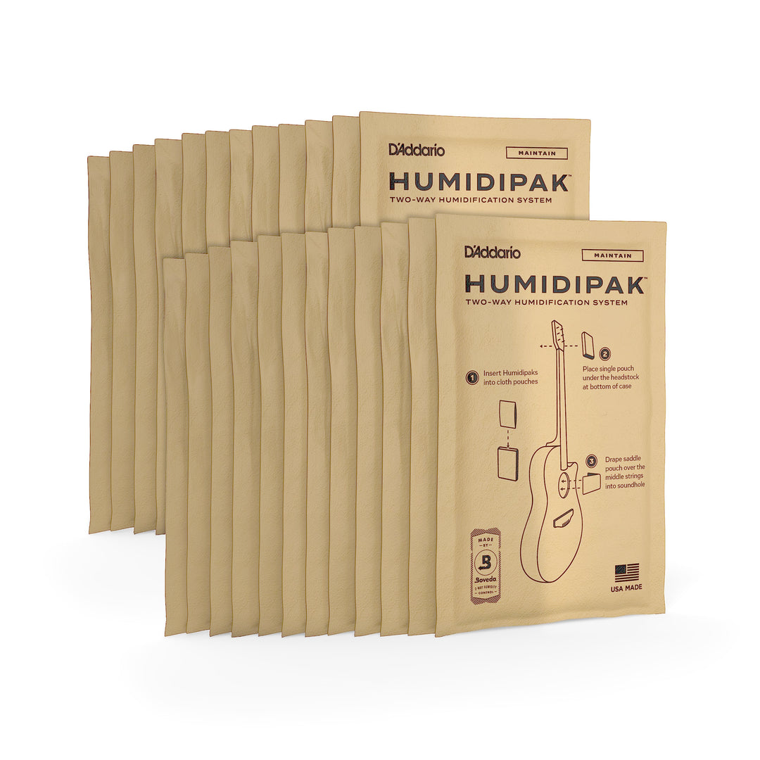 D'Addario Accessories Gitarren-Luftbefeuchter-Packungen, akustisch, 2-Wege-Luftbefeuchtungssystem, K