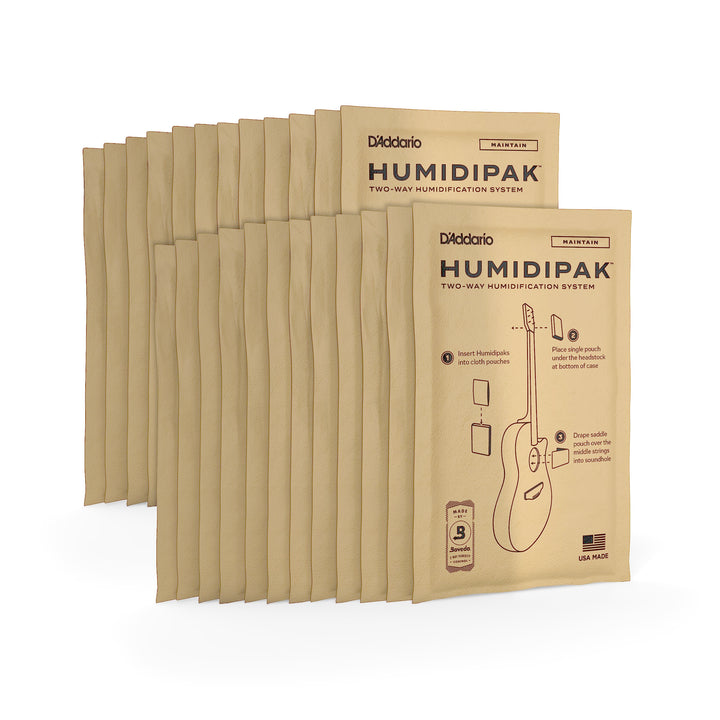 D'Addario Accessories Gitarren-Luftbefeuchter-Packungen, akustisch, 2-Wege-Luftbefeuchtungssystem, K