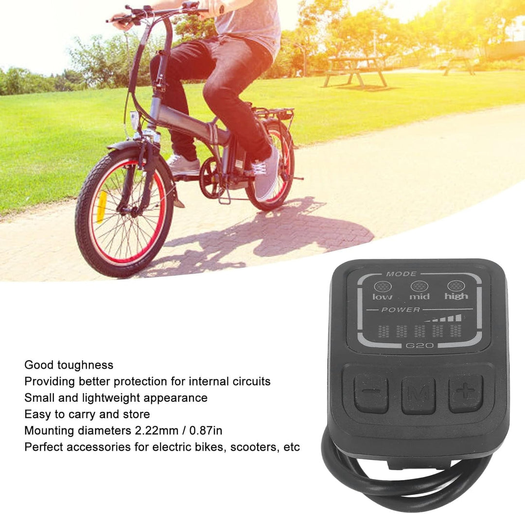 G20 F Elektrofahrrad-LED-Display, Ebike-LCD-Display-Bedienfeld mit regenfester Schnittstelle, multif