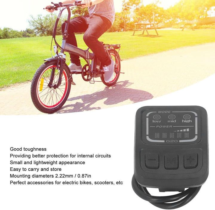 G20 F Elektrofahrrad-LED-Display, Ebike-LCD-Display-Bedienfeld mit regenfester Schnittstelle, multif