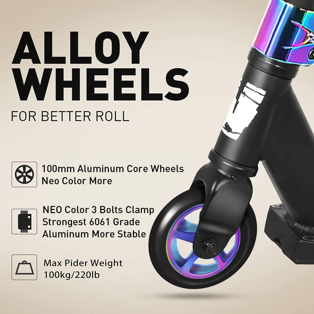 Stunt Scooter Joycruise Profi Scooters, Trick Stunt Roller für Jugendliche Kinder ab 6 Jahre Jungen