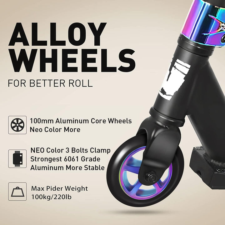 Stunt Scooter Joycruise Profi Scooters, Trick Stunt Roller für Jugendliche Kinder ab 6 Jahre Jungen