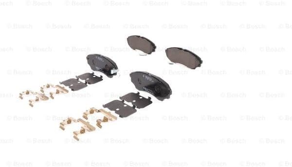Bosch BP1213 Bremsbeläge - Vorderachse - ECE-R90 Zertifizierung - vier Bremsbeläge pro Set