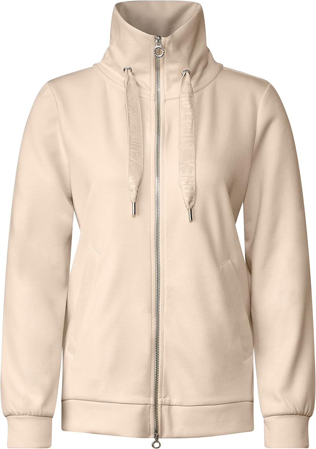 Street One Damen Sweatjacke mit Stehkragen
