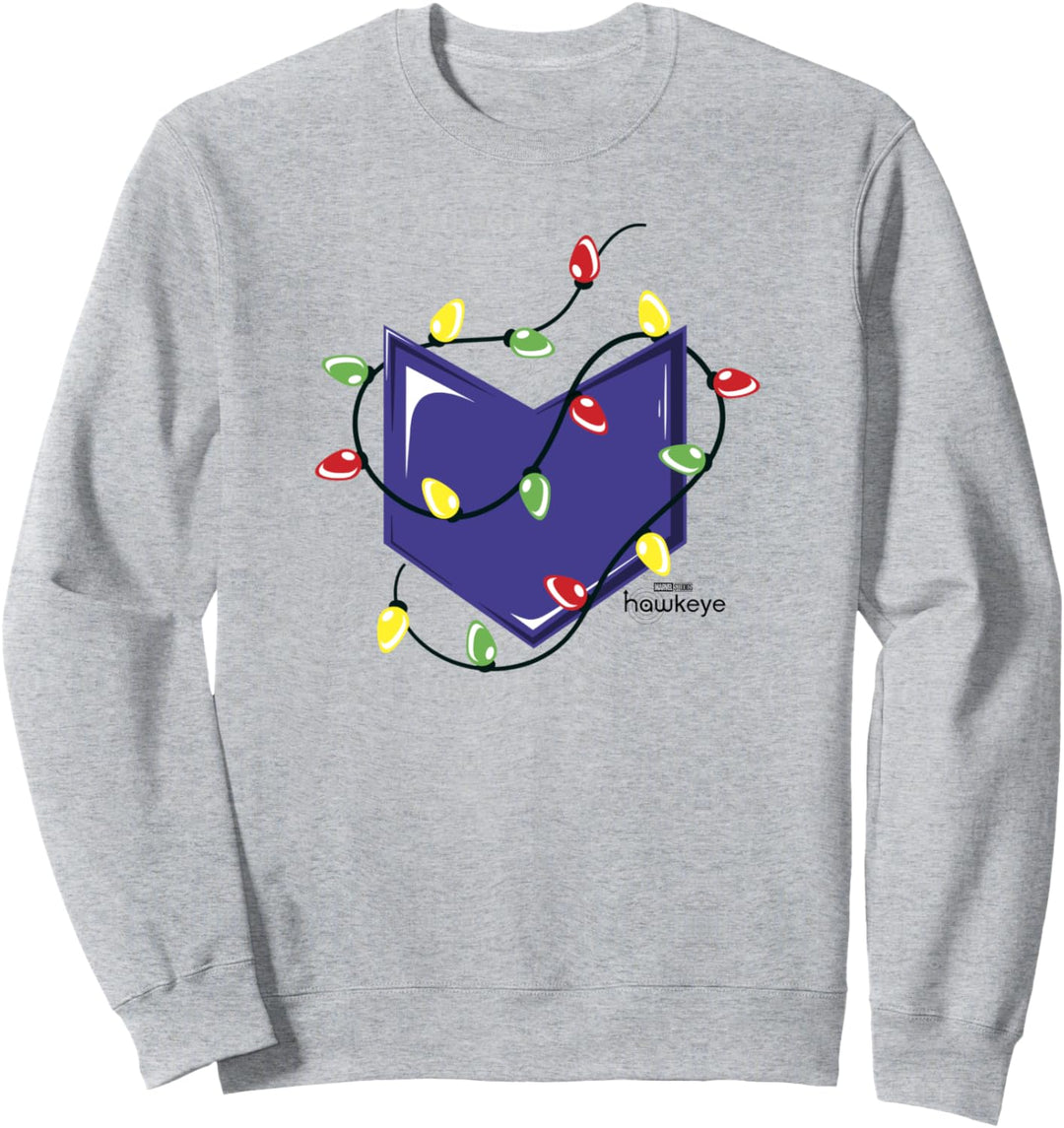 Marvel Hawkeye Weihnachten Lights Logo Sweatshirt