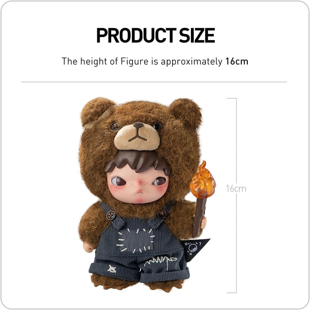 POP MART Hirono Living Wild-Fight for Joy Plush Doll Anime Actionfiguren Sammelfiguren Sammler Kunst