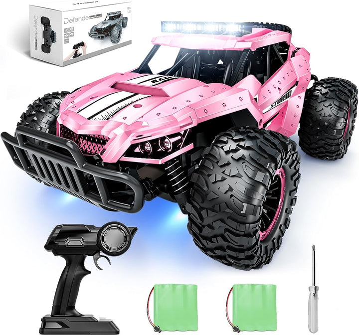 Tecnock Ferngesteuertes Auto 1:16 mit Scheinwerfer und Fahrgestellbeleuchtung, All Terrain Off Road