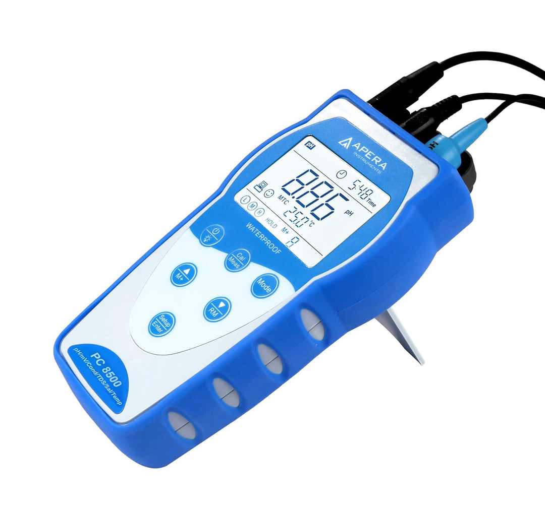 Apera Instruments PC8500 tragbares Multiparameter-Messgerät (Messbereich pH: -2,00 bis 16,00; Leitfä