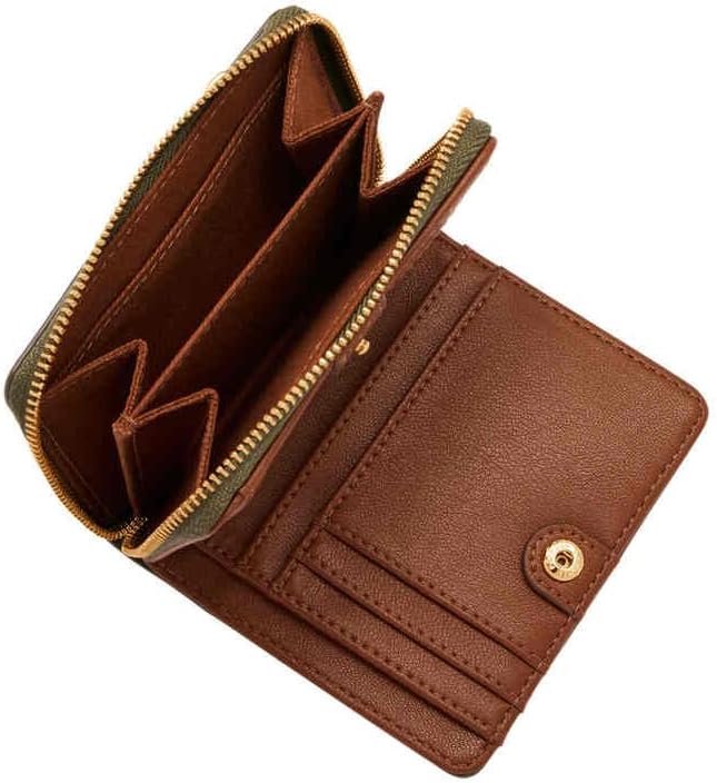 FOSSIL Damen Logan Card Case 10.16 cm L x 1.91 cm W x 7.62 cm H Grün, 10.16 cm L x 1.91 cm W x 7.62