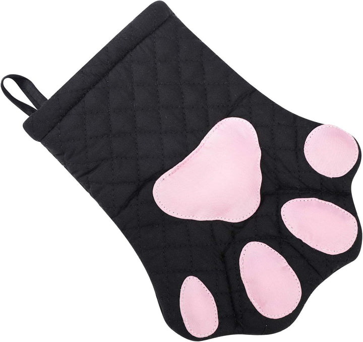 Ofenhandschuhe, süsses, lustiges, Katzenpfoten-Design, hitzebeständig, gestepptes Baumwollfutter, To