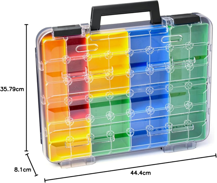 Sortimentskasten transparent mit Klappgriff | Bosch Sortimo T-BOXX 320 inkl. Insetbox T2 | Sortierbo