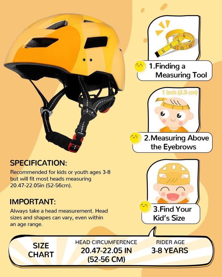 FUNWICT Kinder Fahrradhelm für Mädchen Jungen, Verstellbarer Kinderhelm Radhelm Skaterhelm Sporthelm