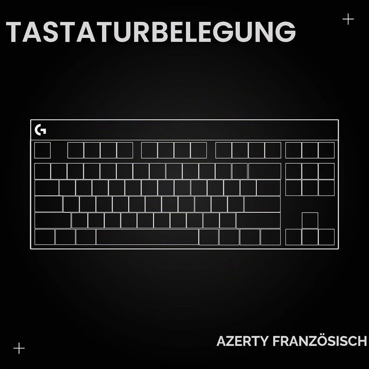 Logitech G PRO X TKL Lightspeed kabellose Gaming-Tastatur - Schwarz - FRA Tactile