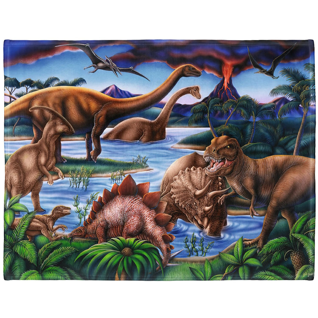 YISUMEI Decke 125x200 cm Kuscheldecken Sanft Flanell Weich Fleecedecke Bettüberwurf Dinosaurier