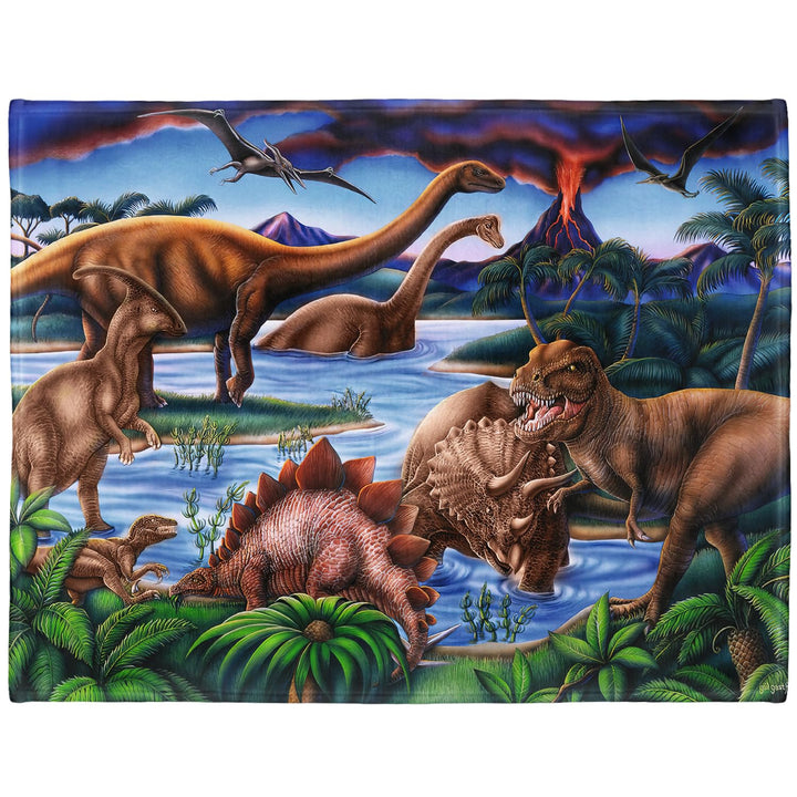 YISUMEI Decke 125x200 cm Kuscheldecken Sanft Flanell Weich Fleecedecke Bettüberwurf Dinosaurier