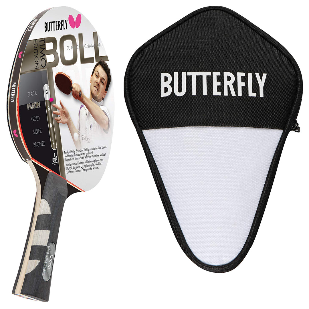 Butterfly® Timo Boll Platin 85025 Tischtennisschläger | Tischtennis Racket Bat Profi | Wettkampfschl
