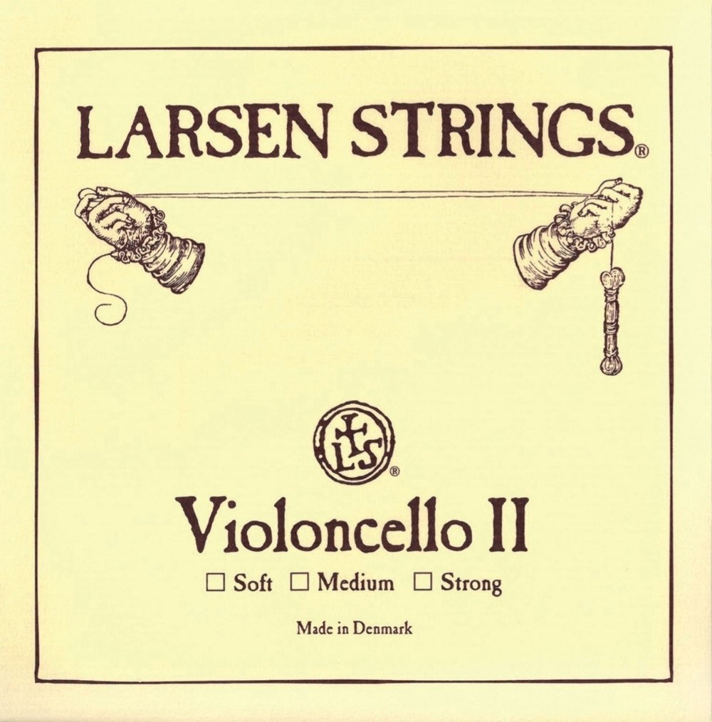 LARSEN STRINGS Cello-Saiten Original D Stahl Medium, D Stahl Medium