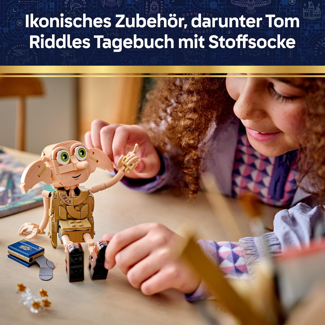LEGO Harry Potter Dobby, der Freie Elf Spielzeug - Modellbau umbaubar in eine Kreacher Figur - DIY K