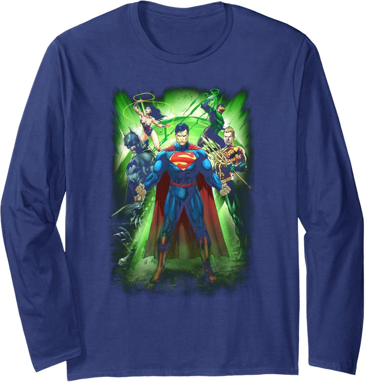 Justice League Power Burst Langarmshirt