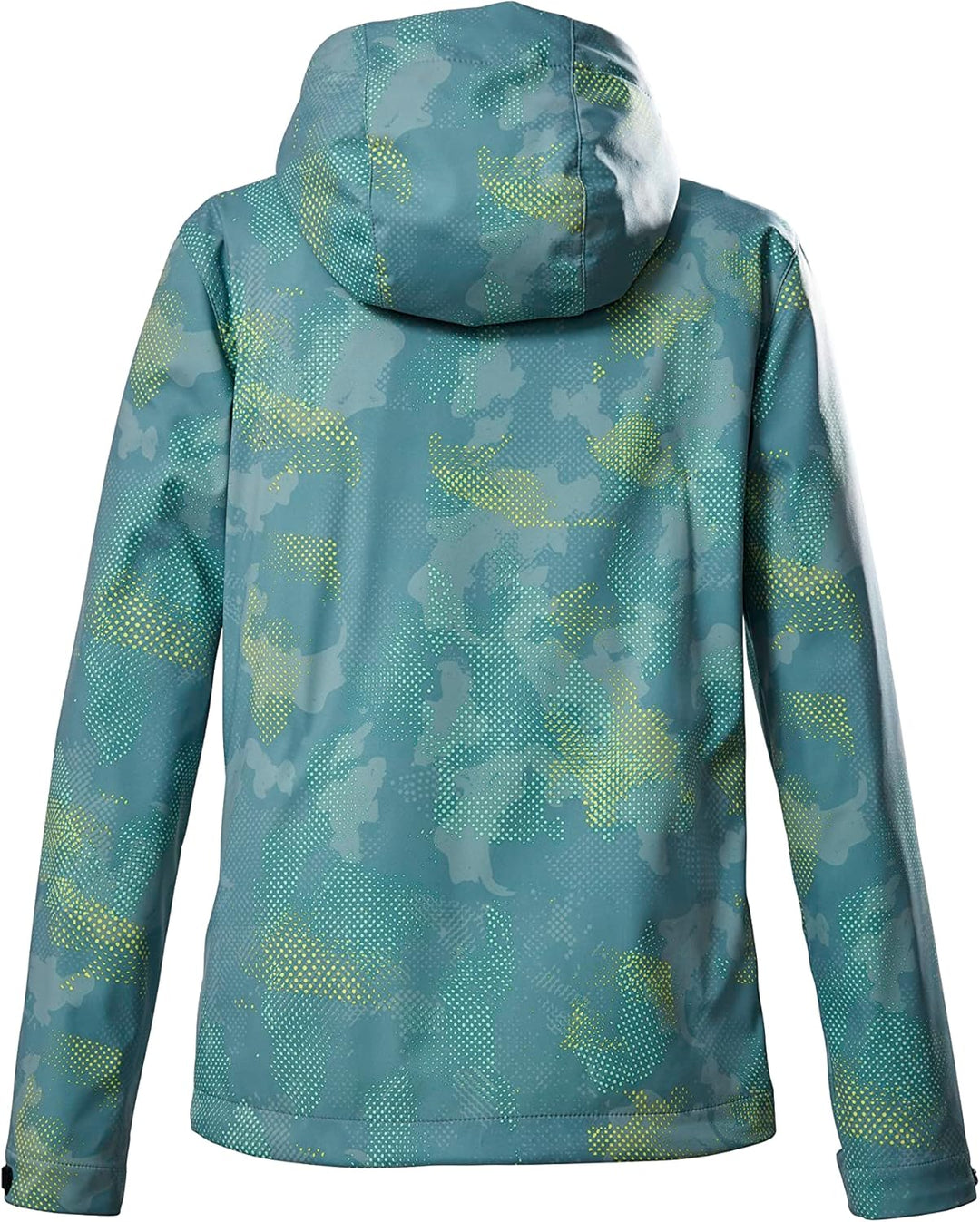Killtec Mädchen Kos 205 Grls Sftshll Jckt Softshelljacke/Outdoorjacke mit Kapuze, stahlmint