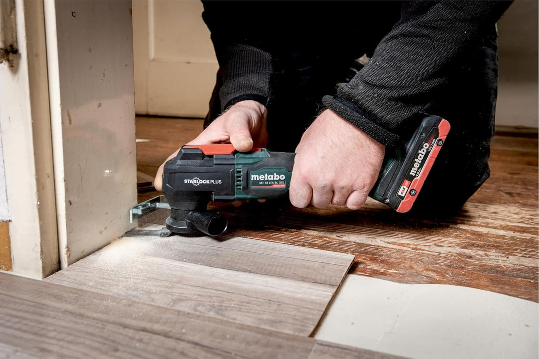 metabo Akku-Multitool MT 18 LTX BL QSL - 18V, 20.000/min Schwingzahl - Oszillierwerkzeug zum Sägen,