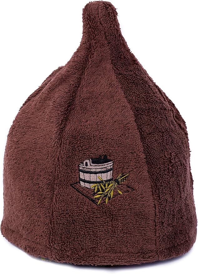 Sotra Saunamütze 100% Baumwolle – Weiche Frottee Sauna Kappe für Damen & Herren – Schutz für Haare &