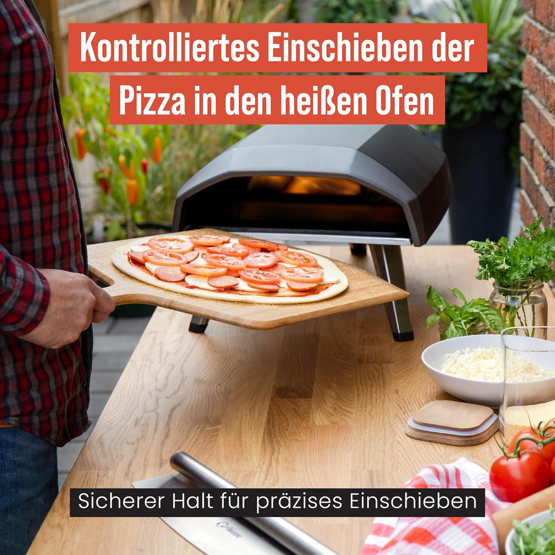 Chef Pomodoro 40,6 cm Bambus Pizzaschieber Holz Pizzaschieber 16 Zoll Hausgemachte Holz Pizzaschiebe