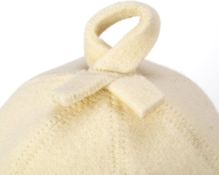 SAUNA GURU Sauna Kätzchenaugen Hut 100% Bio Wolle Filz Saunakappe Banya Hut Sauna Haarschutz Sauna Z