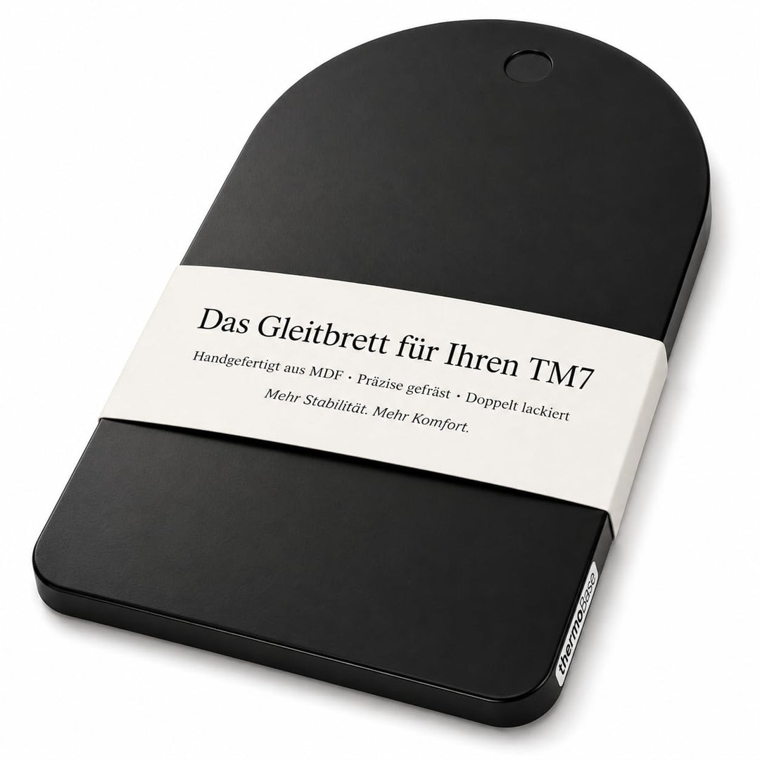 Gleitbrett für Thermomix TM7 – leicht gleitendes Untergestell thermoBase hochwertigem MDF-Holz – Sch