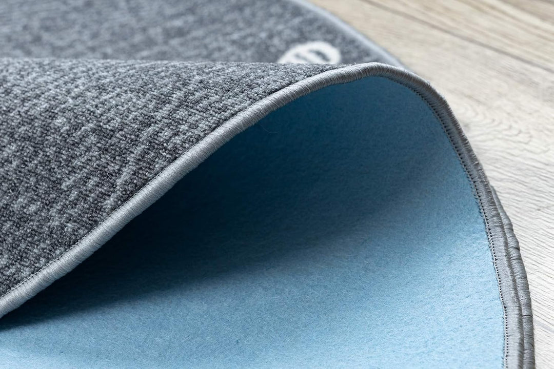 rugsx Teppich für Kinder Hearts Jeans, Vintage Herzen - grau Kreis 133 cm HEARTS grau kreis 133 cm,