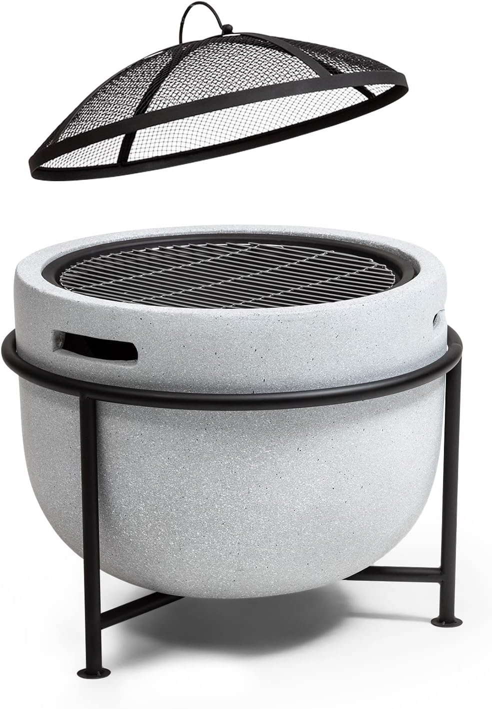 Blumfeldt Feuerschale, Tragbare Feuerstelle Outdoor, Feuerschalen für den Garten, Terrasse & Camping