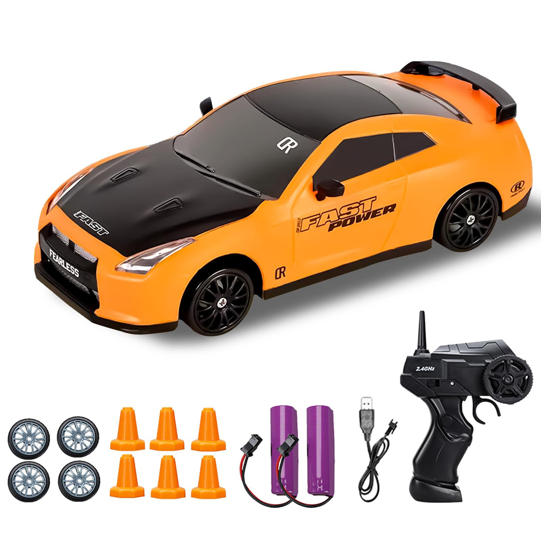 RC Drift Car, 1:24 Rennen mit 4WD Ferngesteuertes Auto 2.4Ghz Spielzeugauto Rennauto mit Arbeitssche