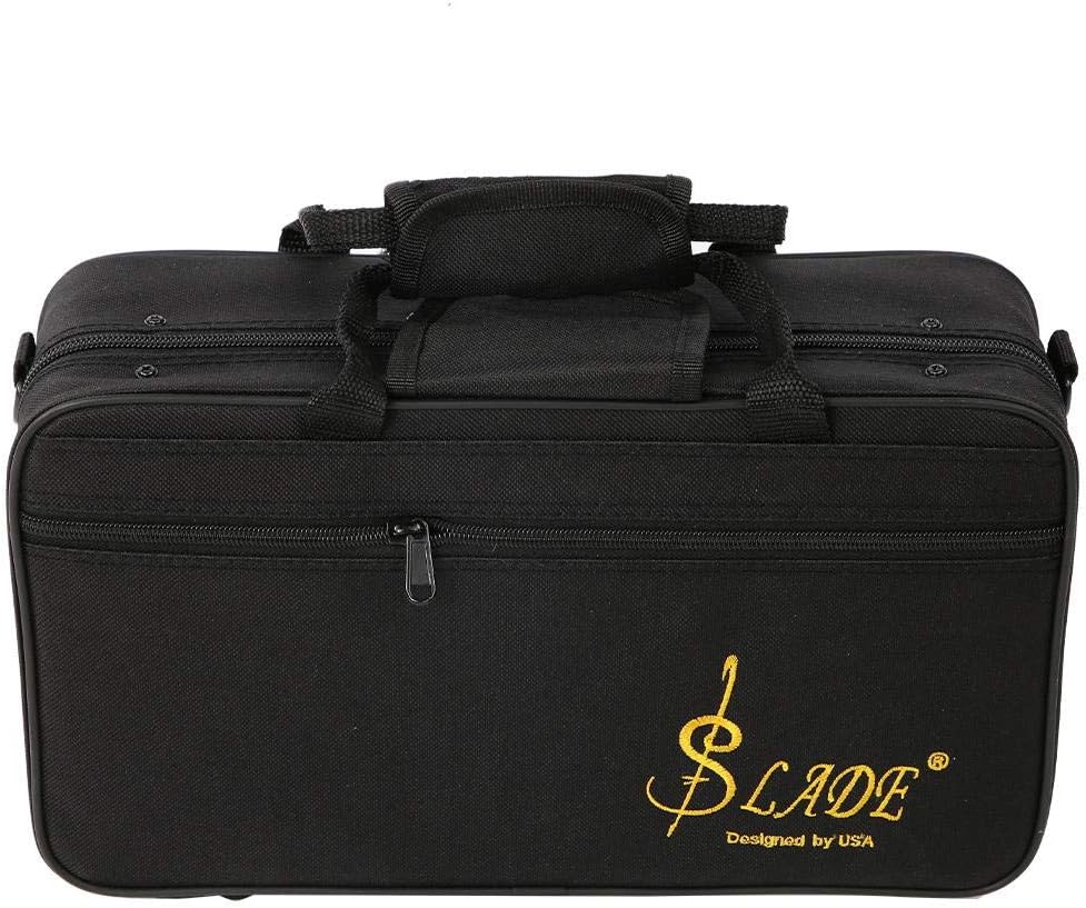 Bnineteenteam Bakelit-Rohrklarinette bB 17 Tasten Klarinette mit vernickeltem Tastensatz Mazarine; #