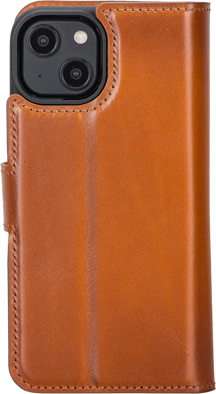Solo Pelle Lederhülle kompatibel für iPhone 14 in 6.1 Zoll abnehmbare Hülle (2in1) inkl. Kartenfäche
