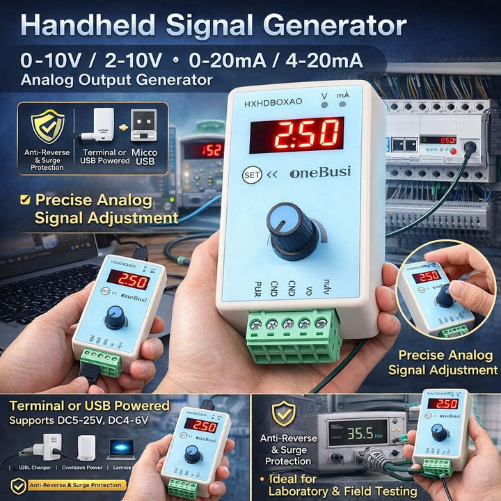Digitaler Signalgenerator Handheld-Analogausgang Digitaler Signalgenerator 0‑10 V/2‑10 V 0‑20 MA/4‑2