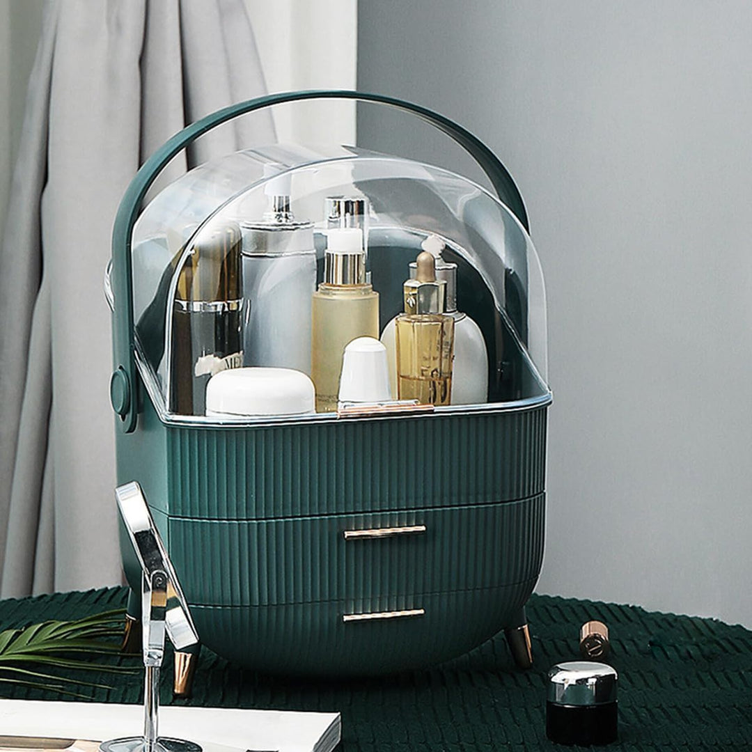 Kosmetik-Organizer, Aufbewahrungsbox, staubdicht, Make-up-Koffer mit Schublade, multifunktionaler Ma