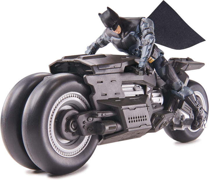DC Comics 6066861 4in Batcycle w 2 Figs I, L