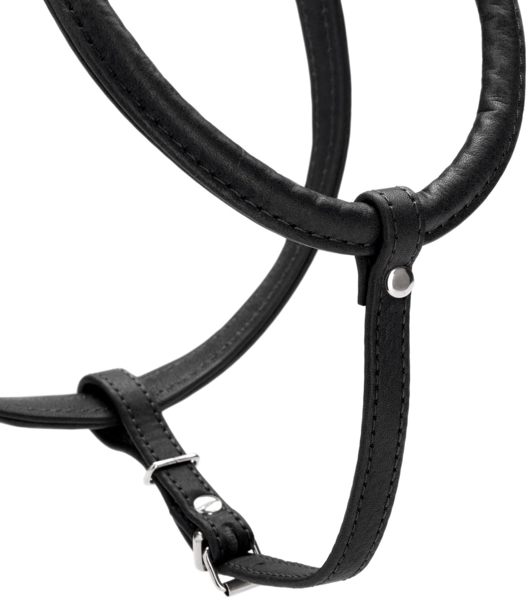 Hunter Hundegeschirr Round &amp; Soft Canadian UP, Farbe: schwarz, weiches, geschmeidiges Leder, rundgen