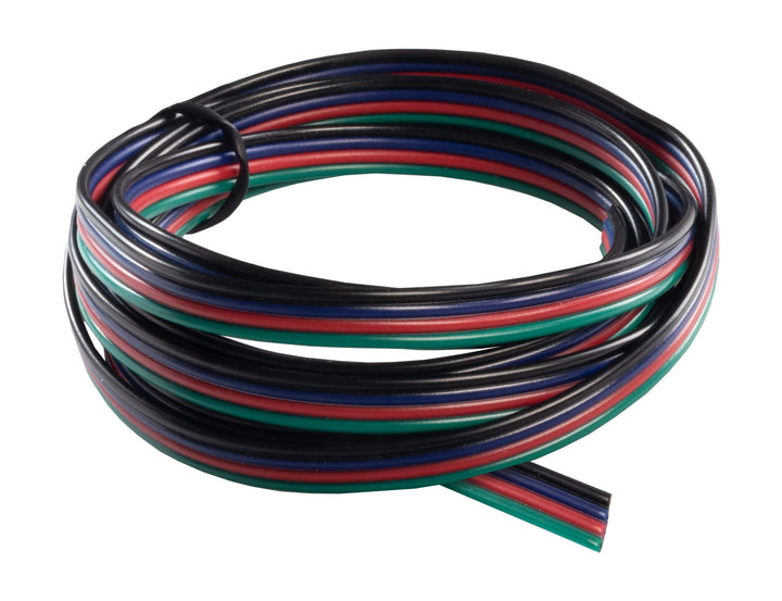 Fuchs Design RGB Verbindungskabel Kabel Kupfer LED RGB Verlängerungskabel 4-Pin 50m, 50m