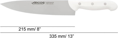 Arcos Series Artika - Messerblock mit Messer 4 Stück - Edelstahl NITRUM - HandGriff weiss - Universa