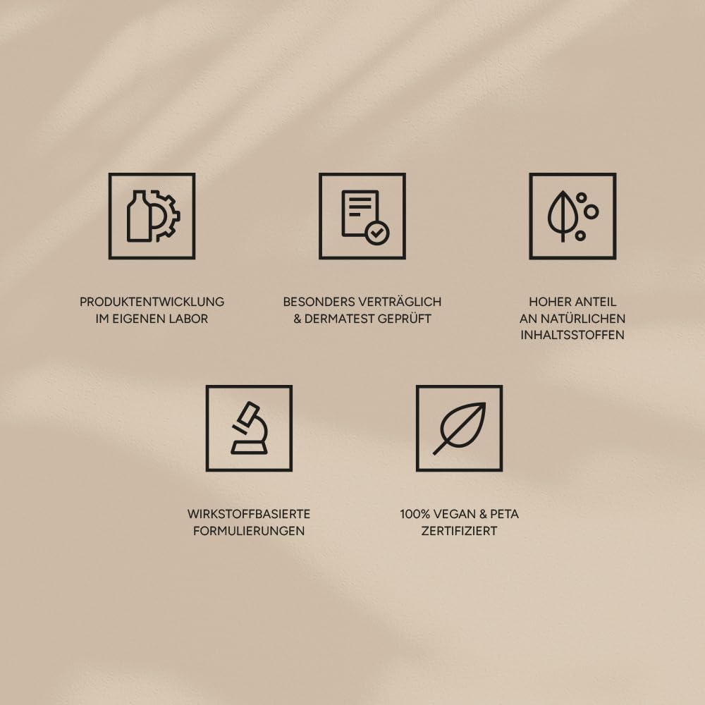 JUNGLÜCK Peptide Wimpernserum Ohne Hormone - Vegan | Für lange und dichte Wimpern und schöne Augenbr