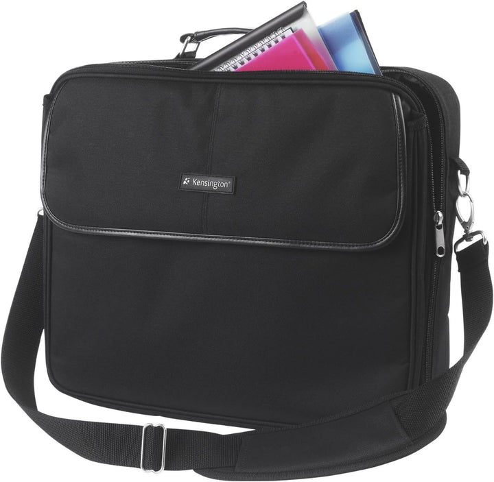 Kensington Deluxe Topload Laptoptasche - Einfach tragbare Tasche im klassischen Stil für 15,6 Zoll L