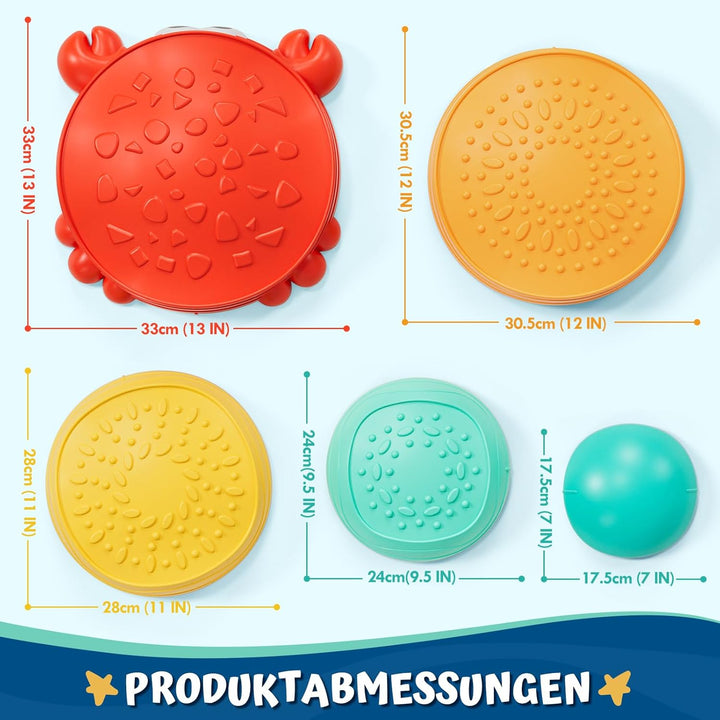 Lehoo Castle Balanciersteine für Kinder, Rutschfeste Stapelsteine Stepping Stones Kids, Balance Stei