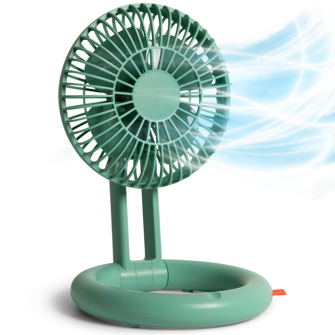 Silvergear® Tischventilator Leise und Wiederaufladbar | Grün Tischventilator | Grün, Tischventilator